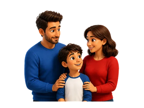Famille consultant un support d'orientation StudiAva